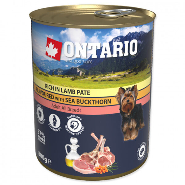 Ontario Adult Lamb Pate with Sea Buckthorn, 800 g