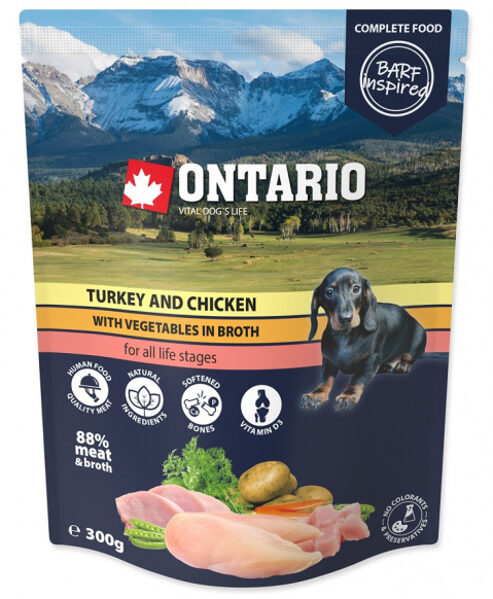 Ontario Turkey, Chicken and vegetables in broth, 300 g