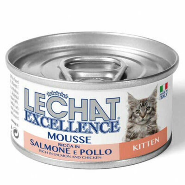 Lechat Excelence Mousse KITTEN Salmon and Chicken 85 g