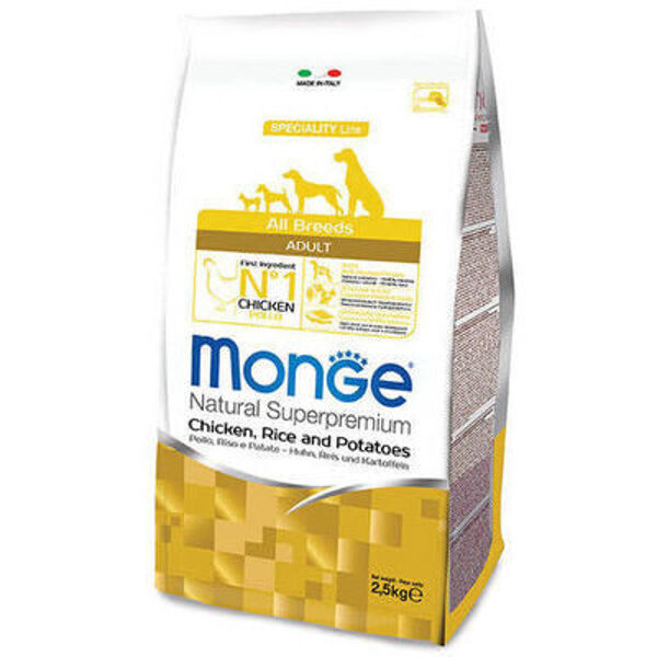 MONGE ALL BREEDS Adult Chicken, Rice and Potatoes 12 kg