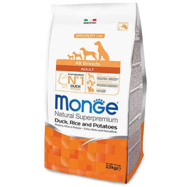 MONGE ALL BREEDS Adult Duck, Rice and Potatoes 12 kg