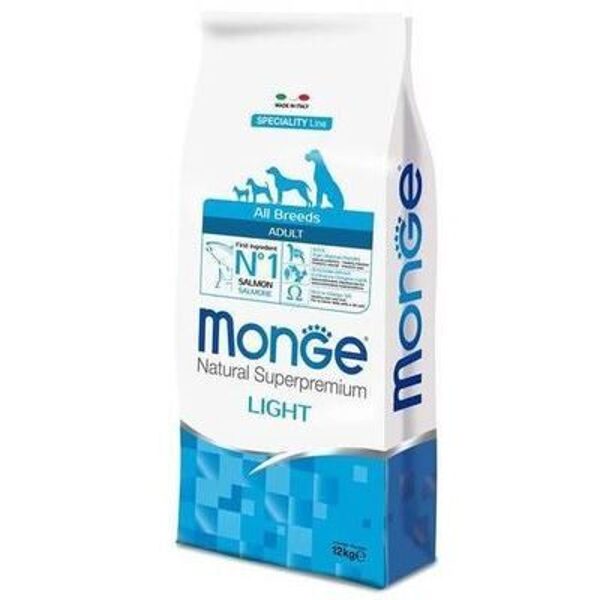 MONGE ALL BREEDS Adult Light Salmon and Rice 12 kg