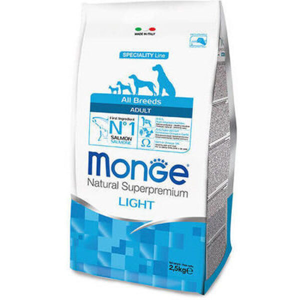 MONGE ALL BREEDS Adult Light Salmon and Rice 2,5 kg 