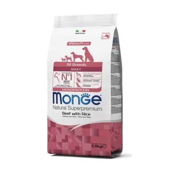 MONGE ALL BREEDS Adult Monoprotein Beef with Rice 12 kg