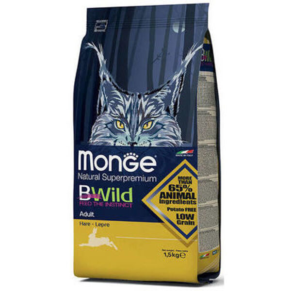 MONGE BWILD CAT Adult Hare 1,5 kg