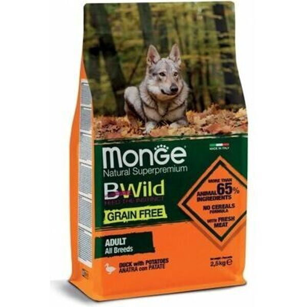 MONGE BWILD GF with Duck & Potatoes 2,5 kg