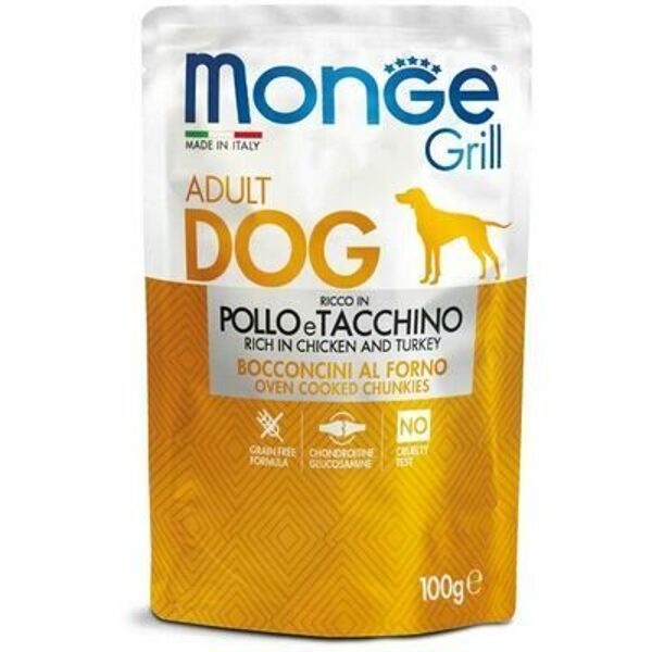 Monge Grill Pouch Chicken and Turkey 100 g