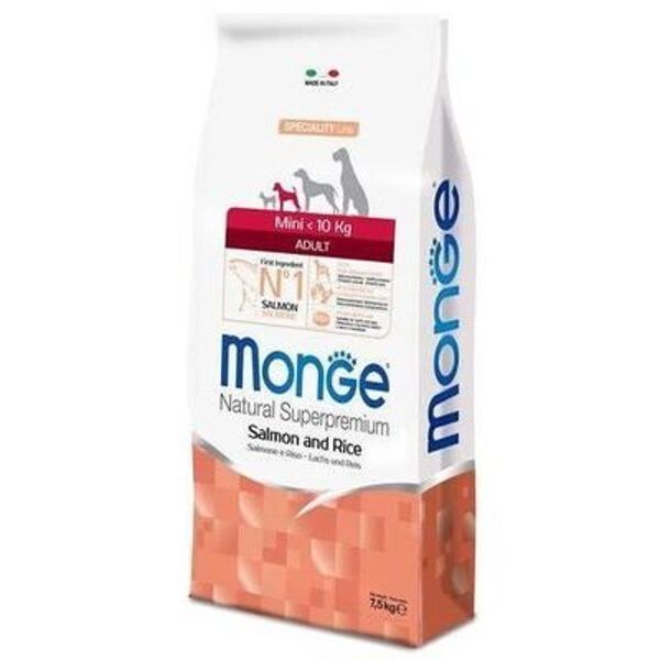 MONGE MINI Adult Salmon and Rice 7,5 kg