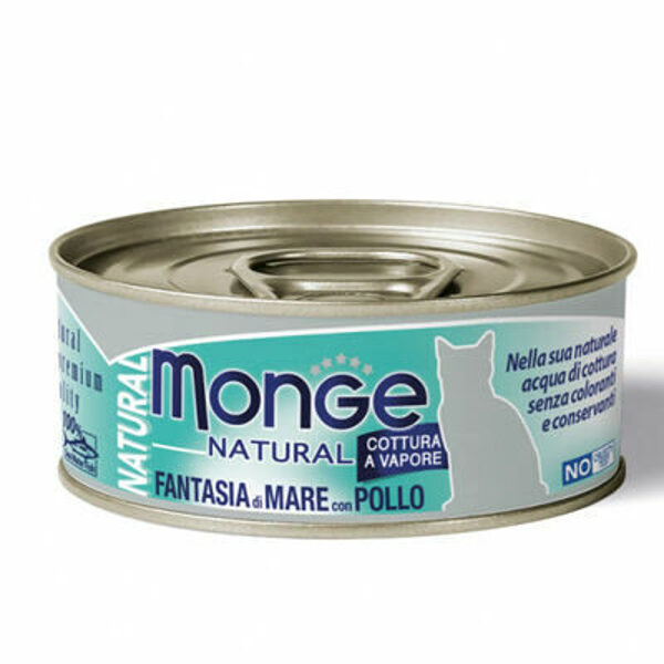 Monge Natural acqua Seafood mixed with Chicken 80 g