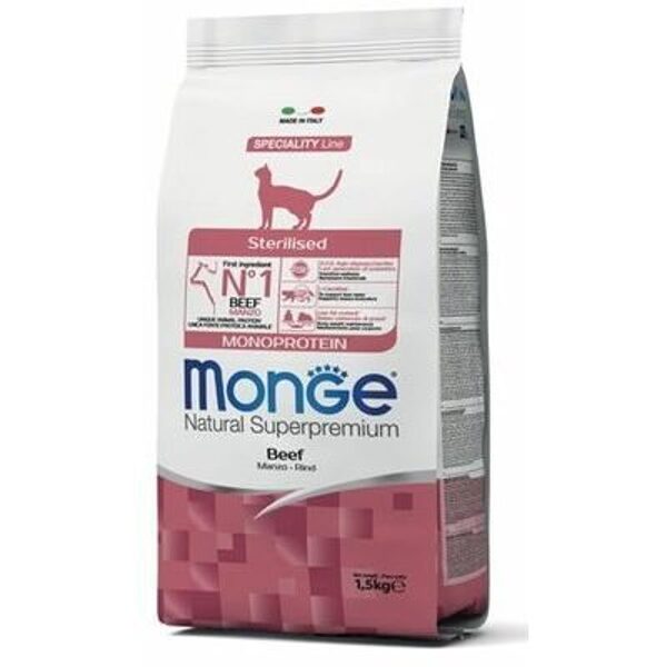 MONGE Sterilised Monoprotein Beef 1,5 kg