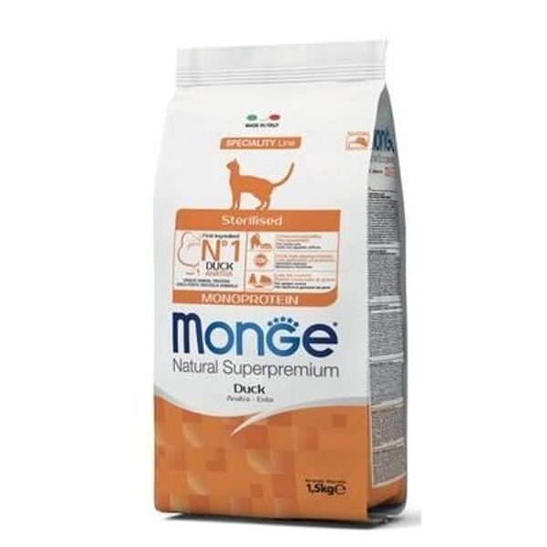 MONGE Sterilised Monoprotein Duck 1,5 kg