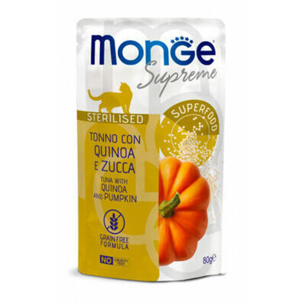 Monge Supreme pouches Tuna with quinoa&pumpkin Sterilised 80 g