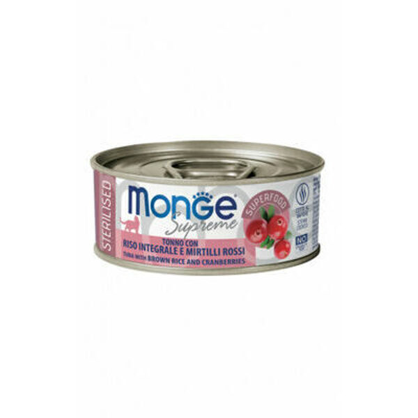 Monge Supreme Tuna with Brown rice&Cranberries Sterilised 80 g
