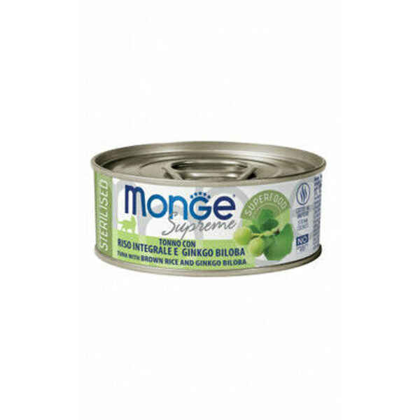 Monge Supreme Tuna with Brown rice&Ginko Biloba Sterilised 80 g