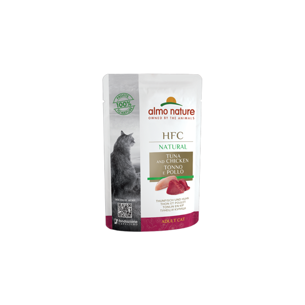 Almo Nature HFC NATURAL tuncis un vista, 55gx6