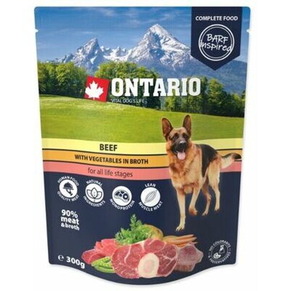 Ontario Dog Beef with vegetable  in broth, 300 g