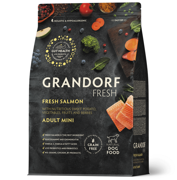 GRANDORF Fresh Salmon - Adult Mini Breeds - 1 Kg